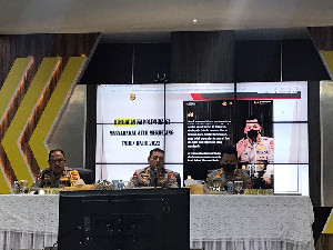 Konferensi Pers Akhir Tahun, Kapolda Sebut Banda Aceh Tertinggi Angka Vaksinasi