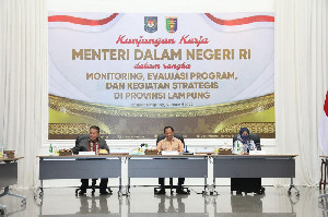 Awal Tahun 2022, Mendagri Lakukan Kunker ke Lampung