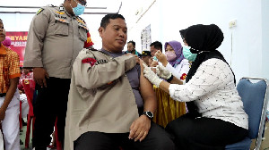 Polres Aceh Utara Mulai Suntik Vaksin Booster Tahap 3