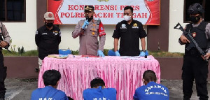 Polres Aceh Tengah Sita 100 Gram Sabu
