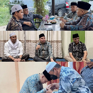 Kunjungi Keluarga Dayah, Ketua Demokrat Aceh: Doa Restu Ulama Penting Bagi Kami
