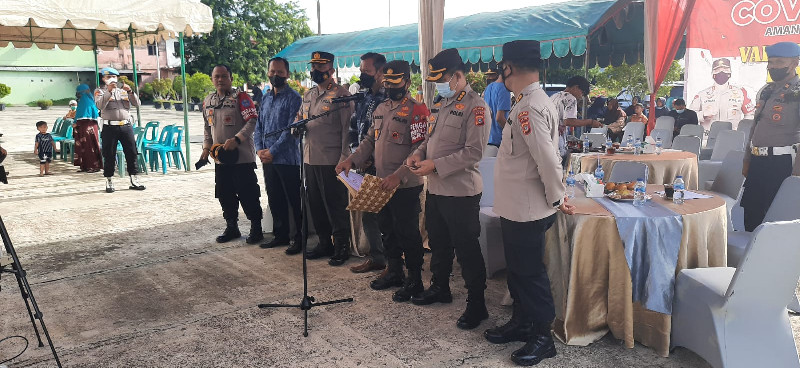 Disaksikan Kapolri, Karo Ops Polda Aceh Tinjau Pelaksanaan Vaksinasi Lansia