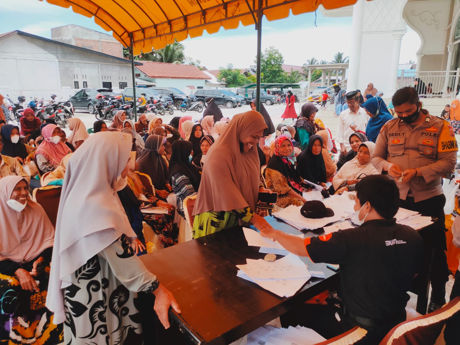Kapolres Aceh Jaya Ikut Pantau Vaksinasi Massal Serentak se-Indonesia