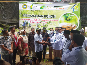 PT PIM dan FDKP Lakukan Penanaman 1000 Pohon di Bantaran Krueng Peusangan Hilir