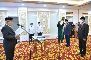 Sekda Lantik T Faisal Sebagai Kadishub Aceh, T Adi Darma Jabat Karo Umum