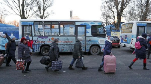 Kian Memanas Konflik di Ukraina 61 Ribu Warga Mengungsi ke Rusia