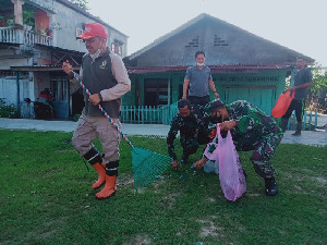 Peringati Hari Peduli Sampah, Kodim 0104/Atim Bersama Pemko Langsa Laksanakan Gotong Royong