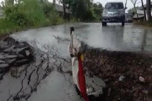Hujan Deras, Jalan Lintas Aceh Timur - Gayo Lues Nyaris Putus