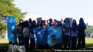 Pelajar Indonesia di HPSN 2022 Kampanyekan Slogan 'Mari Bergerak Keren Tanpa Plastik'