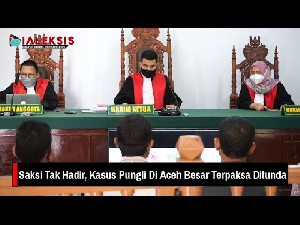 Saksi Tak Hadir, Kasus Pungli Di Aceh Besar Terpaksa Ditunda