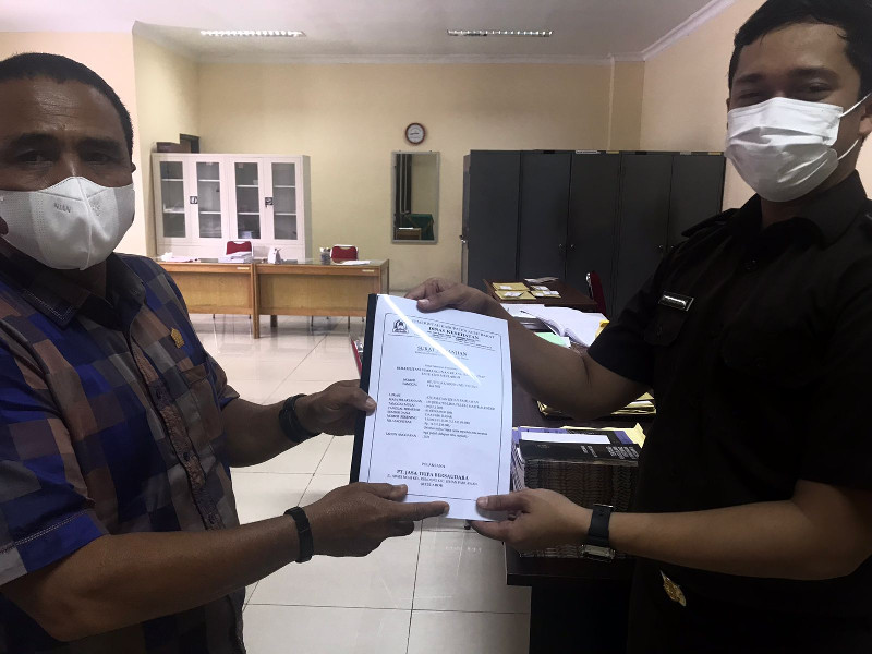 Wakil Ketua DPRK Aceh Barat Laporkan Dugaan Korupsi Proyek RSUD Cut Nyak Dhien ke Kejati Aceh
