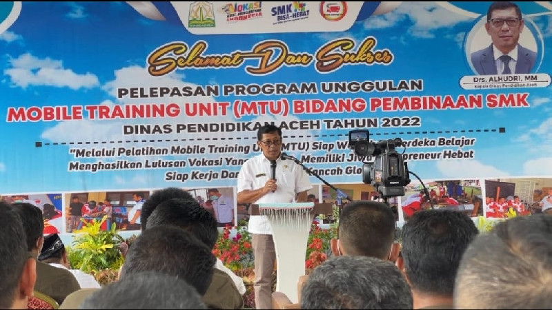 Tingkatkan Keterampilan Lulusan SMK, Disdik Aceh Lepas 3 MTU ke Kabupaten/kota