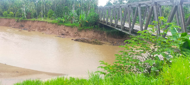 Jembatan Blang Manee Terancam Ambruk, Faisal Hasballah Minta Perhatian Dinas PUPR