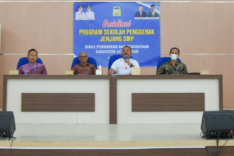 Sosialisasi Program Sekolah Penggerak, Ini Pesan Kepala Disdikbud Aceh Besar