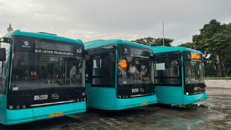 Bus Listrik TransJakarta Resmi Beroperasi