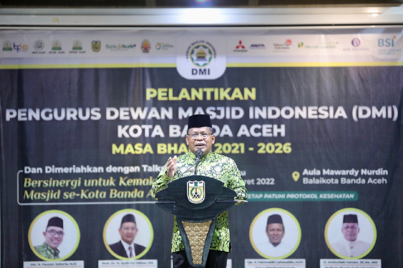 Pengurus DMI Kota Banda Aceh Dilantik, Ini Harapan Aminullah Usman