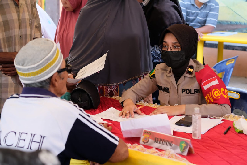 Vaksinasi Harian Polda Aceh dan Jajaran Capai 45.661 Orang
