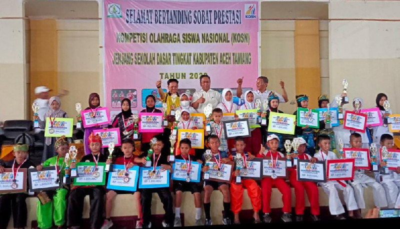 Dinas Pendidikan Aceh Tamiang Gelar KOSN 2022 Tingkat SD, Ini Nama Juaranya