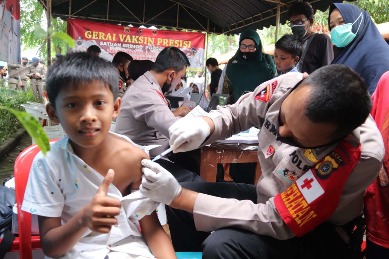 Capaian Vaksinasi Booster di Wilkum Polda Aceh Terus Meningkat
