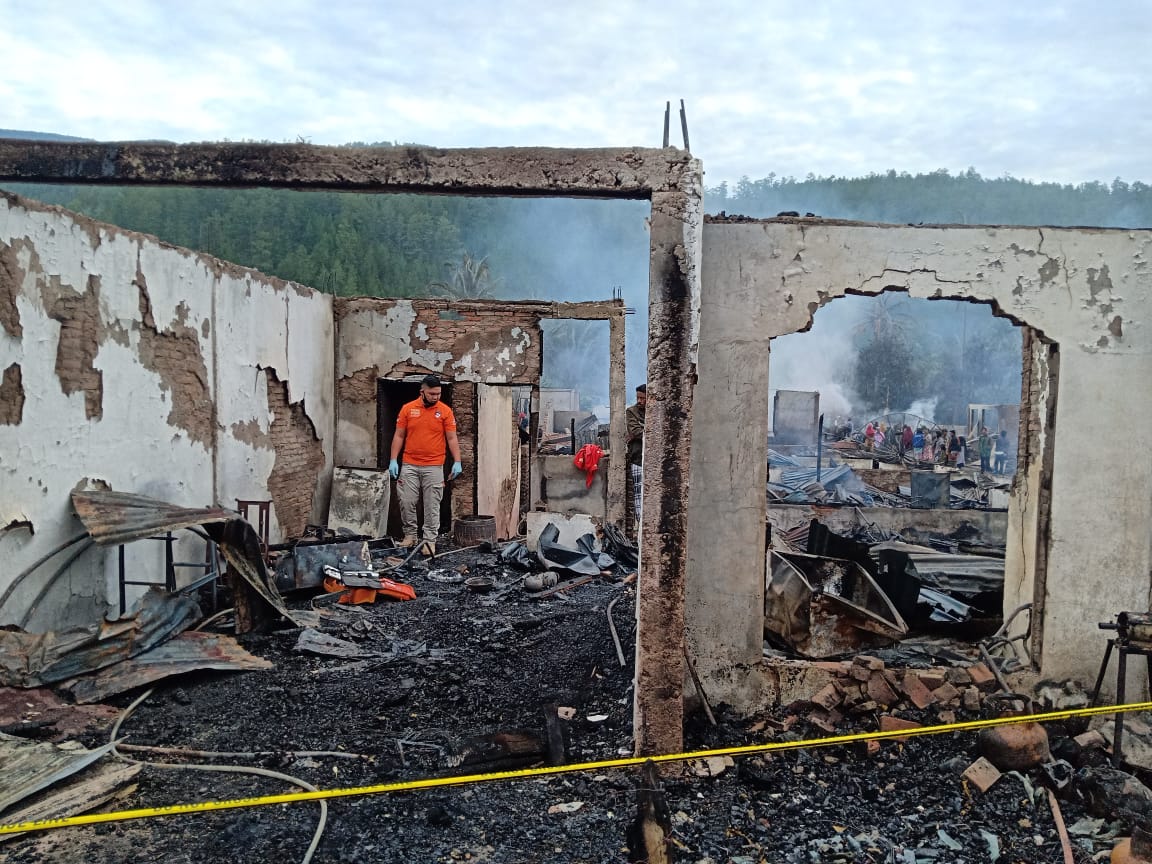 Polisi Selidiki Penyebab Kebakaran 33 Rumah di Gayo Lues