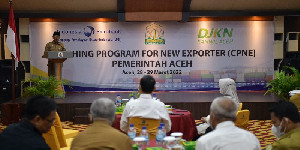 Coaching Program for New Exporter, Didedikasikan Bagi Eksportir Baru UMKM Aceh
