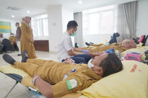 Bentuk Sosialiasi ke Masyarakat, BPPA Sumbang 53 Kantong Darah