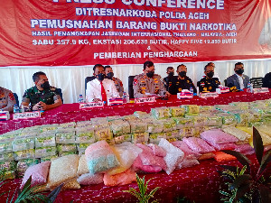 Musnahkan Barang Bukti, Kapolda Aceh Ajak Masyarakat Perangi Narkoba