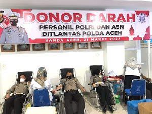 Dirlantas Polda Aceh Kembali Donor Darah