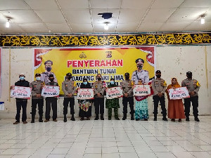 6000  Pedagang Kecil Dapat Bantuan Uang Tunai Dari Polres Aceh Tengah