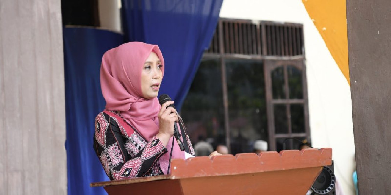 Dyah Erti Mendongeng Si Eungkot di PAUD Pedalaman Aceh Timur