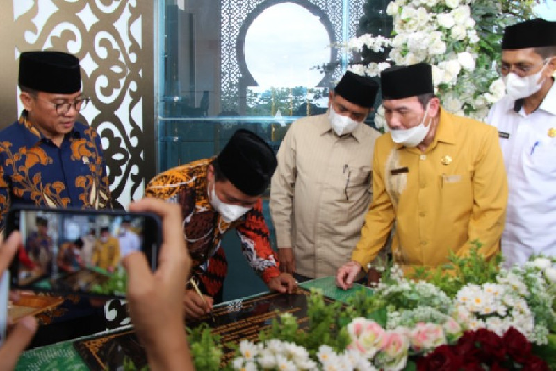 Resmikan Pemondokan Jamaah Haji dan Umrah Aceh, Ini Pesan Dirjen PHU Kemenag