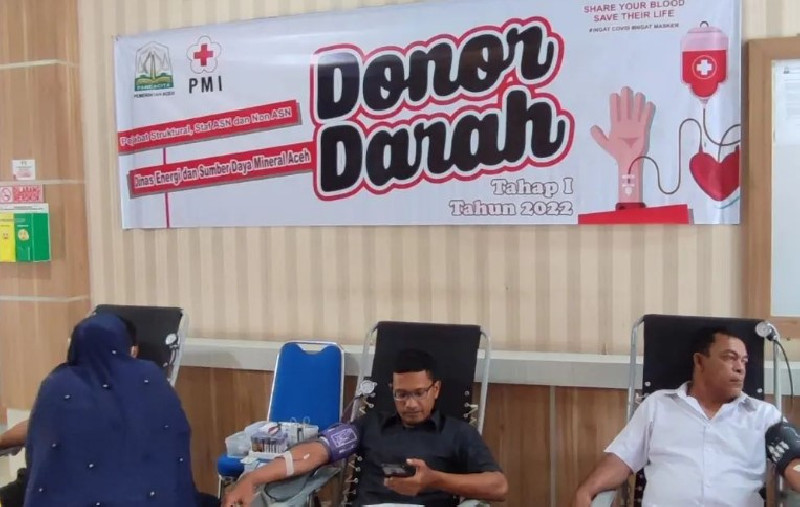 53 Kantong Darah Berhasil Dikumpulkan ESDM Aceh