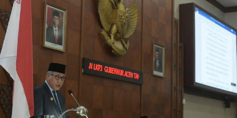 Sampaikan LKPJ 2021, Gubernur Nova Sampaikan Capaian Pembangunan Aceh