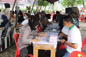 Vaksinasi Booster di Wilayah Hukum Polda Aceh Baru 8,02 Persen