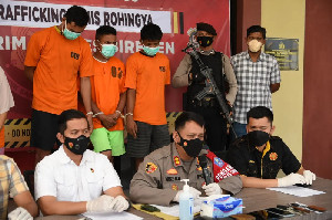 Dapat Upah Rp1 Juta, Begini Kronologi Penangkapan Tiga Pelaku Melarikan Pengungsi Rohingya