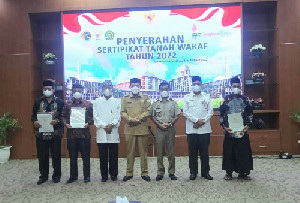 Kemenag Aceh Terima 4.000 Sertipikat Tanah Wakaf