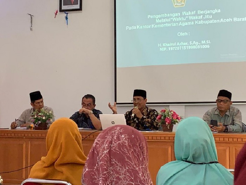 Rencanakan Wakaf Jitu, Kakankemenag Aceh Barat: Ada 3 Tujuan dan 2 Manfaat