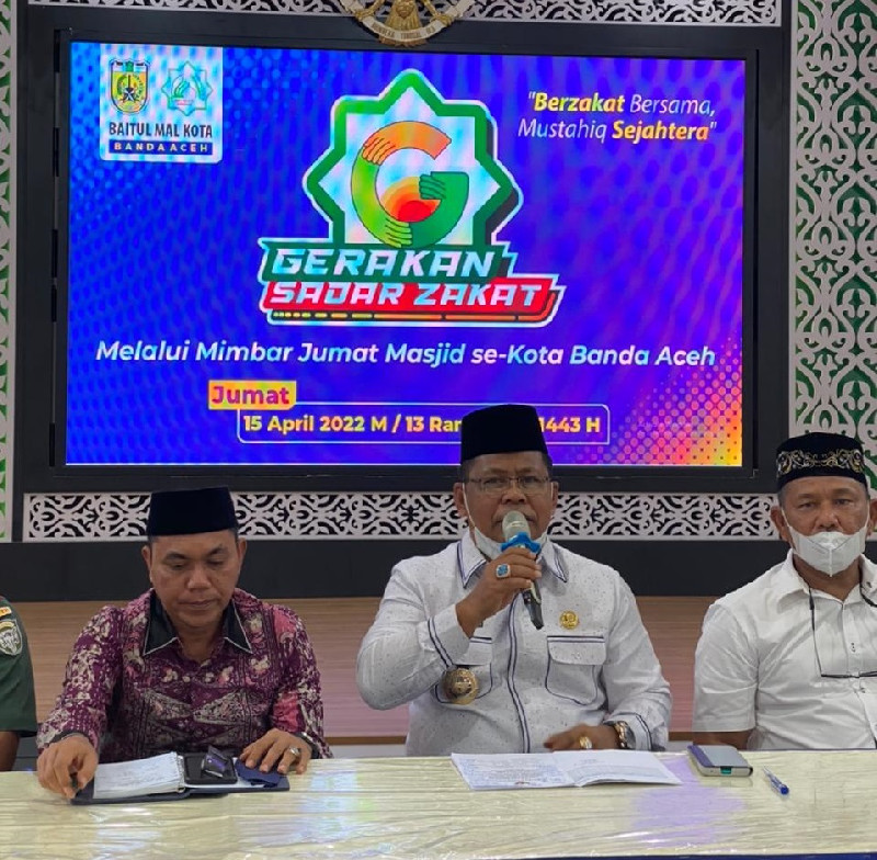 Aminullah Bersama Baitul Mal Banda Aceh Ajak Masyarakat untuk Berzakat