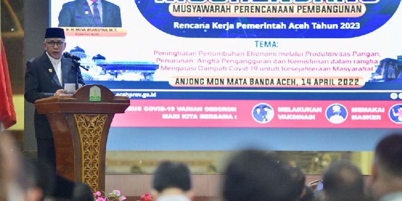 Buka Musrenbang 2022, Gubernur Aceh Harapkan Program Berkualitas di Tahun Mendatang