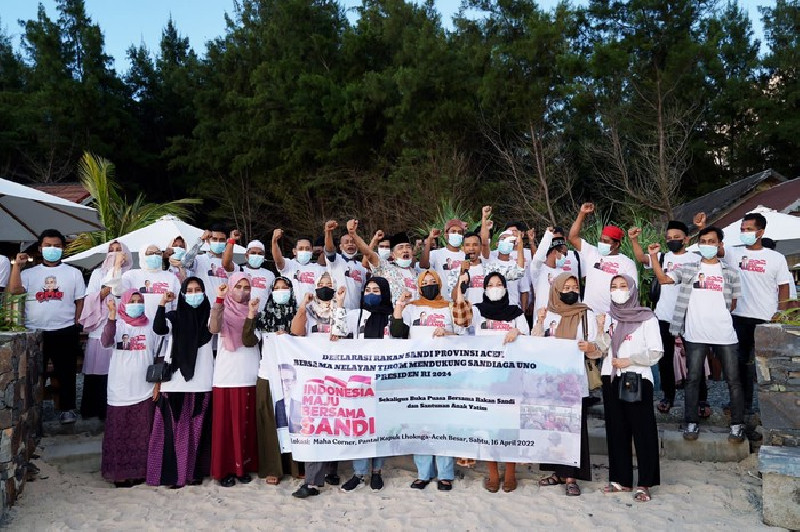 Sandiaga Didukung Petani Tiram di Aceh Nyapres 2024