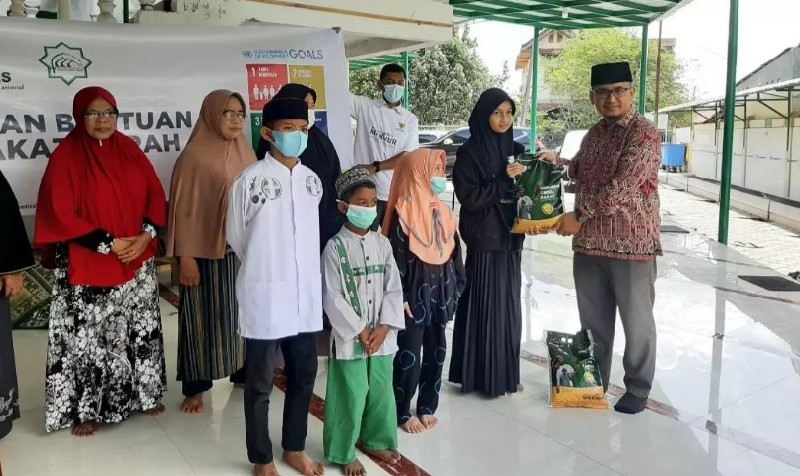Baitul Mal Aceh Salurkan 16 Ton Beras Zakat Fitrah Baznas