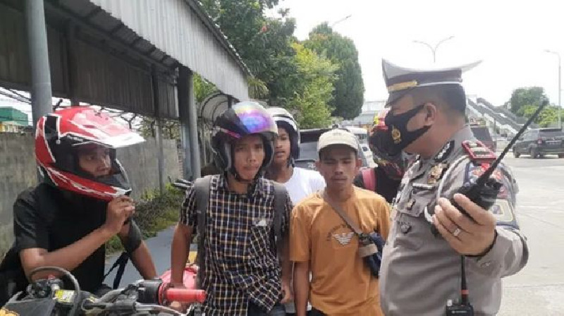 Rombongan Pemotor Asal Aceh, Nyasar Lantaran Google Maps Hampir Masuk Tol Amplas Medan
