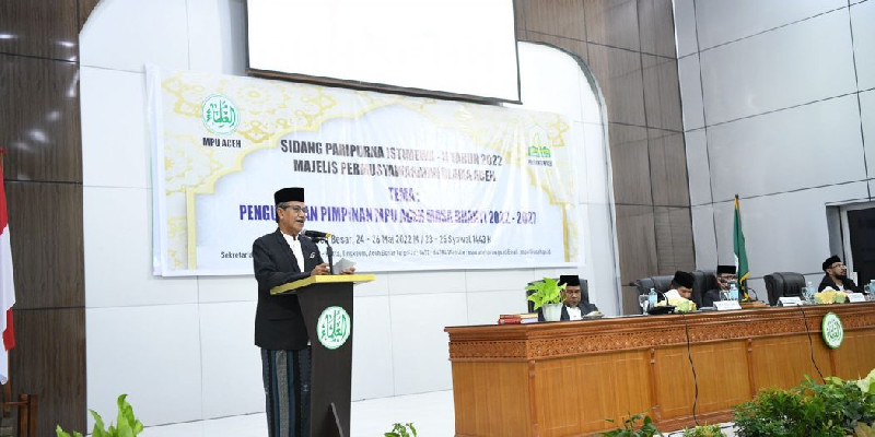 Pimpinan MPU Aceh Dikukuhkan, Ini Pesan dan Harapan Gubernur Nova