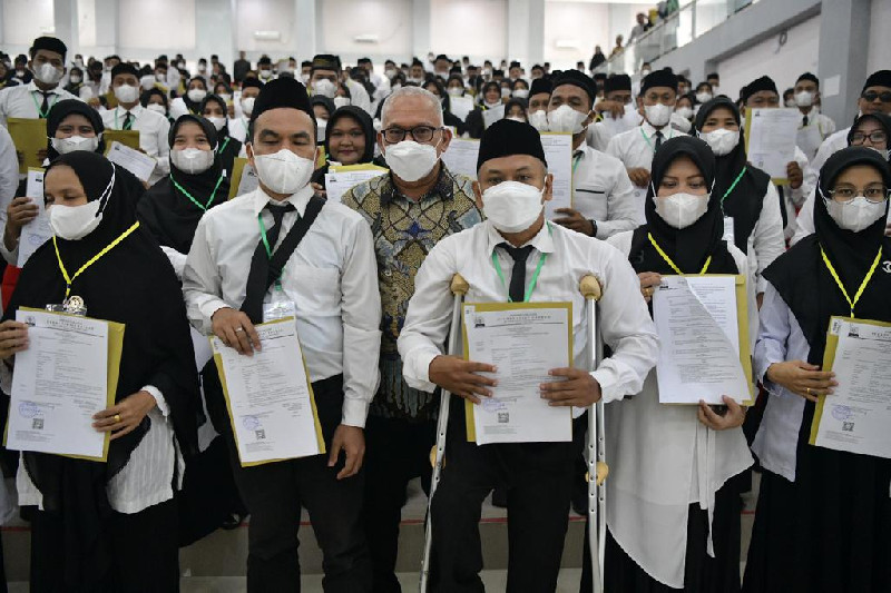 Serahkan 462 SK di Langsa, Sekda Aceh Berharap Guru P3K Bekerja Lebih Baik