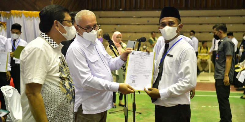 Serahkan 499 SK ASN P3K, Sekda Aceh: Bentuk Apresiasi dan Memangkas Birokrasi