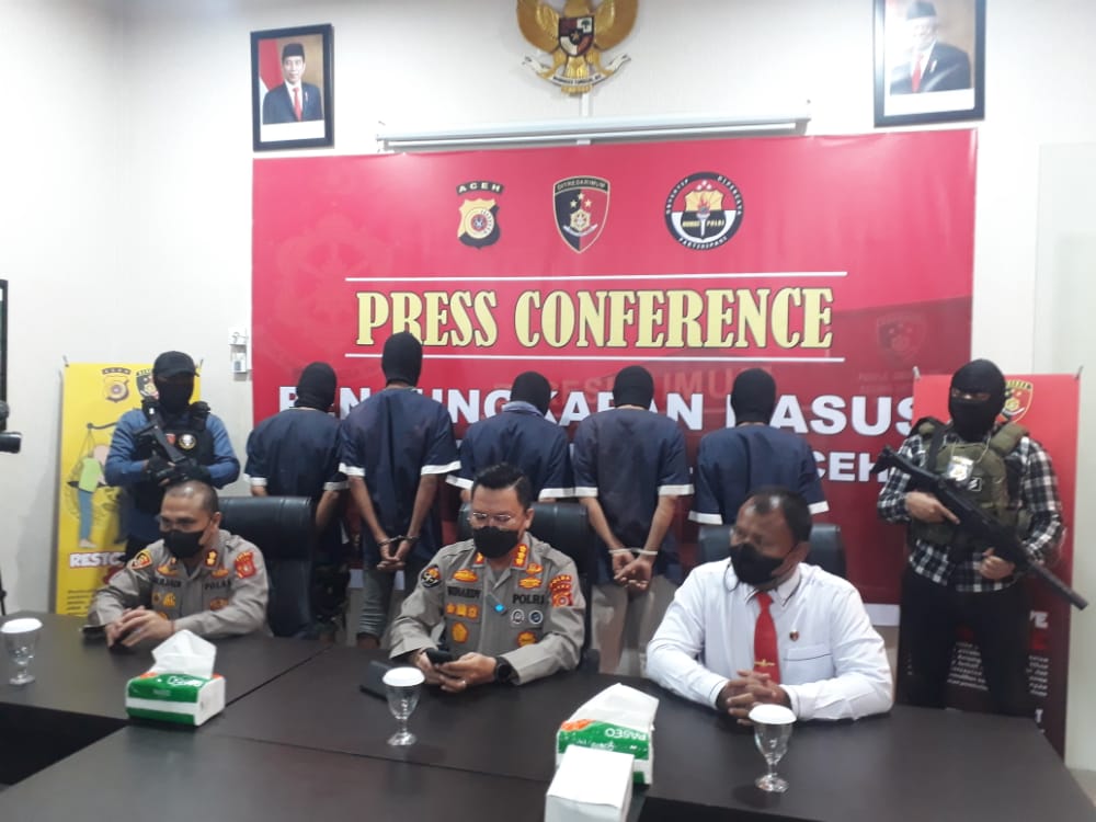 Polda Aceh Tangkap 5 Pelaku Terduga Penembakan di Indrapuri