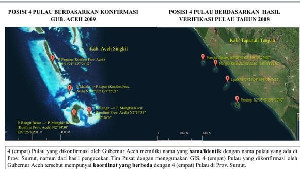 Baca!!! 4 Pulau Koordinat Sumatera Utara Bukan Milik Aceh