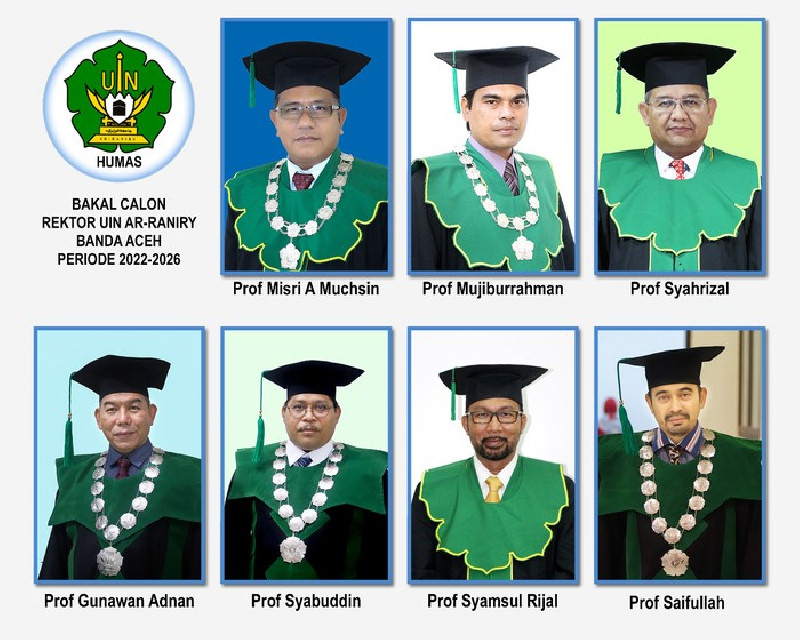 Tiga Puncak Elektabilitas Survei LSG: Prof Mujiburahman, Prof Gunawan dan Prof Syahrizal