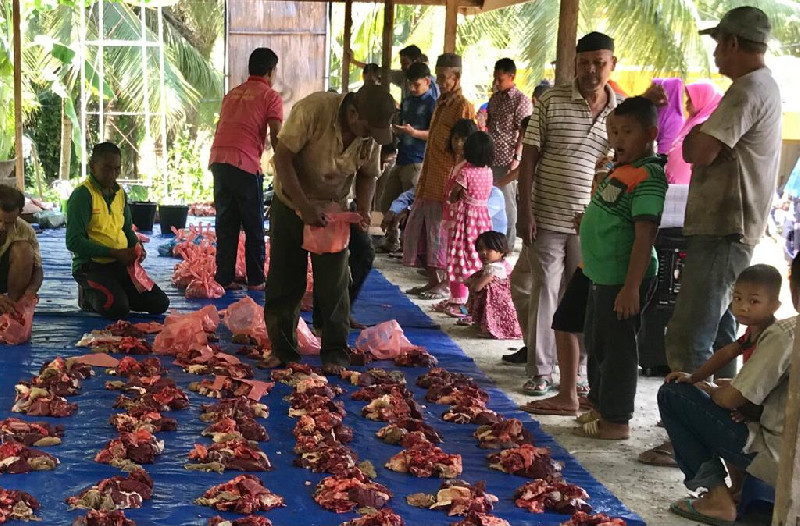 Gampong Alue Peuno Sediakan Daging Meugang bagi Warganya