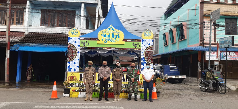 Babinsa Bersama Unsur Terkait Pantau Lebaran H+3 di Kabupaten Aceh Tenggara